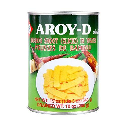 Aroy-D, Bamboo Shoots (Slices) in Water, 19 oz - Mighty Depot
