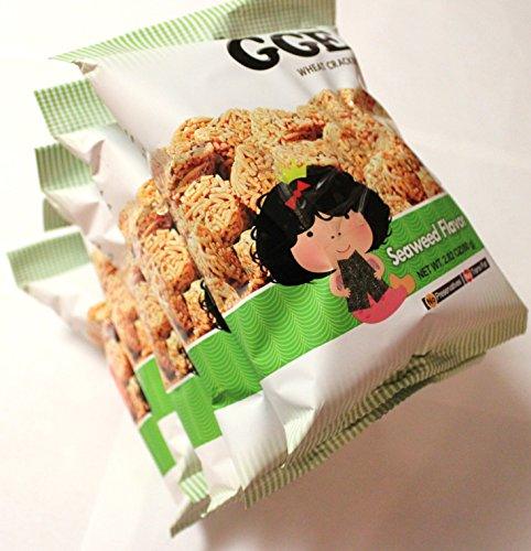 Wei Lih GGE Wheat Crackers Seaweed Flavor, 2.82 Oz (Pack of 5) - Mighty Depot