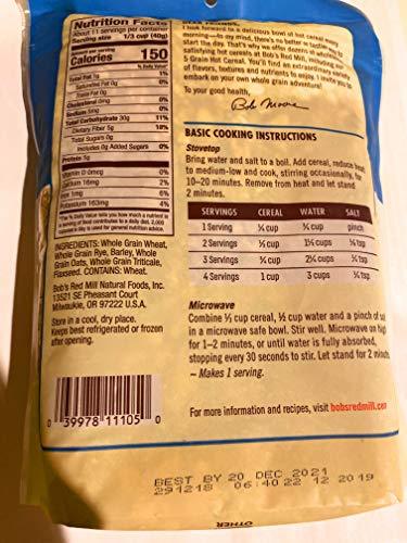 Bob's Red Mill 5 Grain Rolled Hot Cereal, 16 Oz - Mighty Depot