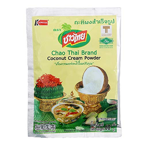 Chao Thai Brand, Coconut Cream Powder 60g X 4 Packs - Mighty Depot