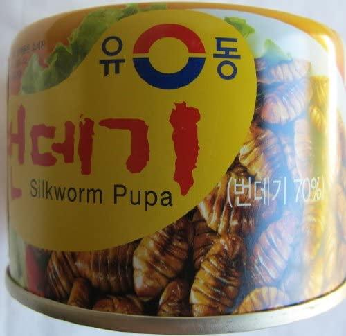 Haitai Yu Dong Canned Seasoned Silkworm Pupa, 4.5 Ounce (Pack of 4) - Mighty Depot