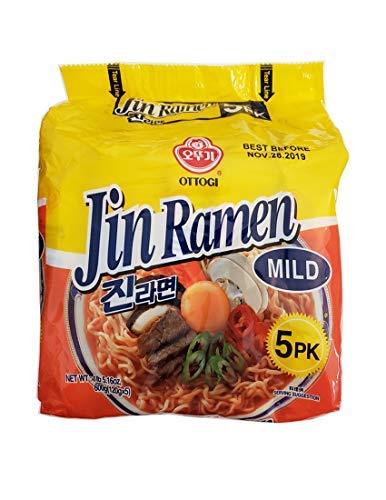 Ottogi Jin Ramen Mild 5 Packs-SET OF 3 - Mighty Depot