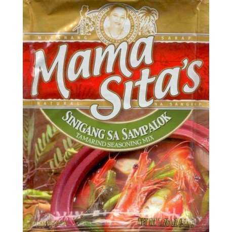 Mama Sita's Soup Mix 6-Packet Variety Bundle includes 3-Packet Sinigang Sa Sampalok Mix(Tamarind Seasoning Mix Hot), 1.76 oz + 3-Packet Tinola Ginger Soup Mix, 0.88 oz - Mighty Depot