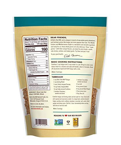 Bob's Red Mill Red Bulgur Hard Wheat Ala 24 Oz (1 bag) - Mighty Depot