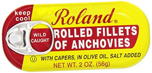 Roland Anchovy Filet Rolled, 2 oz - Mighty Depot