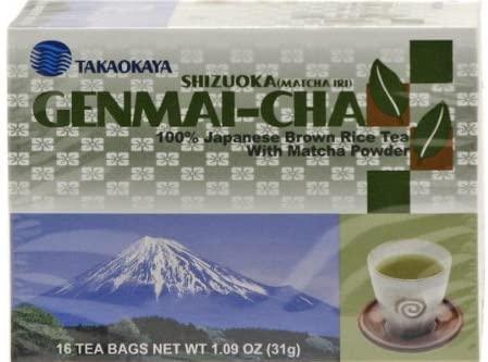 Genmai-Cha (Brown Rice Tea with Matcha Powder) - 1.09oz (Pack of 1) - Mighty Depot