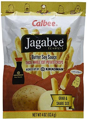Calbee Jagabee Thick Whole Cut Potato Crisps, Butter Soy Sauce, 4 Ounce - Mighty Depot