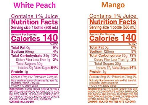 CALPICO 4 Flavor Pack, Japanese Drink Pack. Contains Juice Concentrate - Strawberry, Lychee, White Peach, and Mango. 16.9 FL oz. (Pack of 24) - Mighty Depot