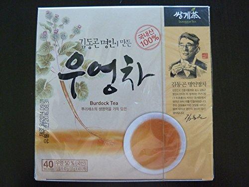 Ssanggye Tea - Korean Premium Tea 1g X 40 Tea Bags (Burdock Tea) - Mighty Depot