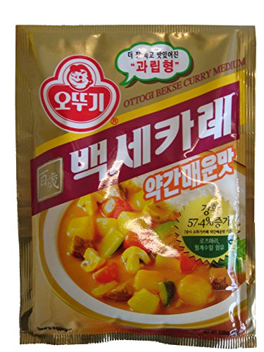 Bek-se Curry Medium Flavor 100g 백세카레 약간매운맛 *pack of 1 - Mighty Depot