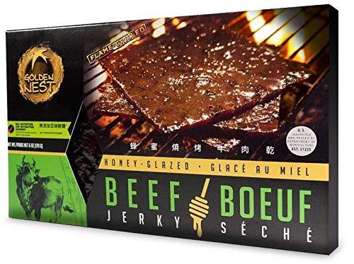 Golden Nest Beef Jerky, Gluten Free, Low Sodium Homemade Style BBQ Meat From Gourmet USA Beef, Award Winning Premium Jerky, 6 Ounces (Honey Teriyaki) - Mighty Depot