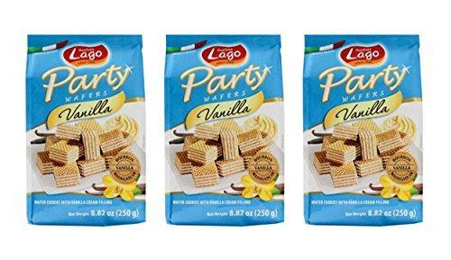 Gastone Lago Party Wafers Orange Cream Filling 8.82 oz, 250g (Pack of 2) (Orange, 2-Pack) - Mighty Depot