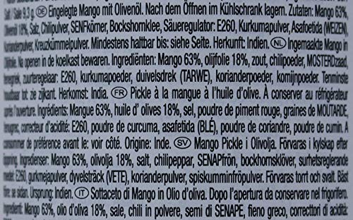 Ashoka, Mango Pickle in Olive Oil, 300 Grams(gm) - Mighty Depot