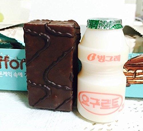 HAITAI chiffon cake cacao 300g(pack of 2) Soft chiffon cake Children nutritious snacks Party food promotion Gifts korean snack - Mighty Depot