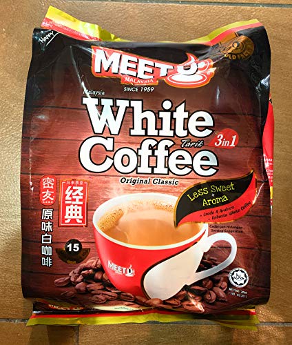 Meet U White Coffee (Original Classic) 3 in 1 15 sticks x 40g - Mighty Depot