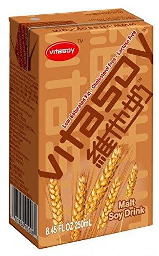 Vitasoy Soy Milk Drink, Malt Flavor, 8.45oz (Pack of 24) - Mighty Depot