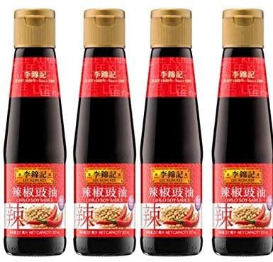Lee Kum Kee Chilli Soy Sauce - No Preservatives 4 packs 7 oz /207mL each bottle - Mighty Depot