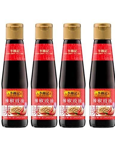 Lee Kum Kee Chilli Soy Sauce - No Preservatives 4 packs 7 oz /207mL each bottle - Mighty Depot