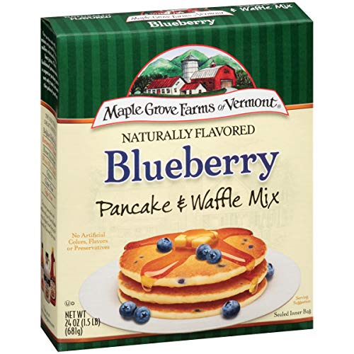 Maple Grove Farms Pancake & Waffle Mix, Blueberry, 24 Ounce - Mighty Depot
