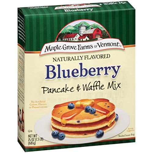 Maple Grove Farms Pancake & Waffle Mix, Blueberry, 24 Ounce - Mighty Depot