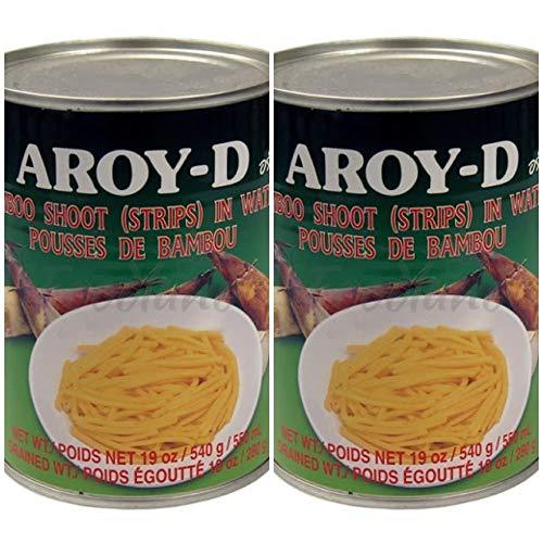 Aroy-D Bamboo Shoot (Strips) in Water, 540g, 2 Pack - Mighty Depot