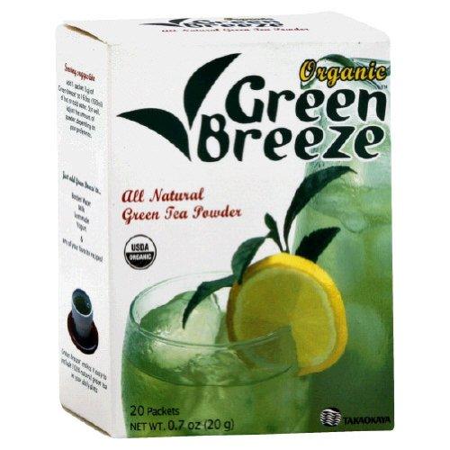 Takaokaya, Tea Green Powder Green Breeze 20Pk, 0.7-Ounce (6 Pack) - Mighty Depot
