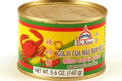 Por Kwan - Mince Crab in Spices - 2 x 5.6 OZ. / 160 G - Product of Thailand - Mighty Depot