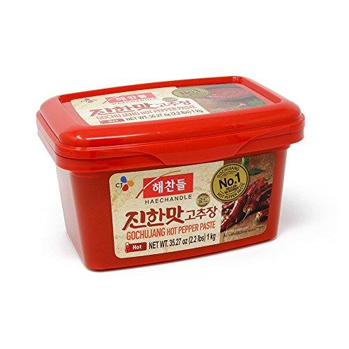 CJ Haechandle Gochujang, Hot Pepper Paste, 1kg (Korean Spicy Red Chile Paste, 2.2 lbs.) - Mighty Depot