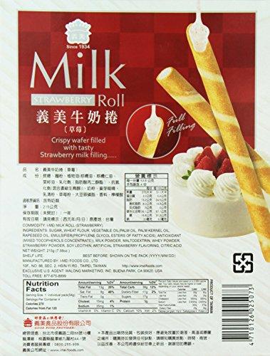 I Mei I Mel Milk Roll Family Pack, Strawberry, 215 g - Mighty Depot
