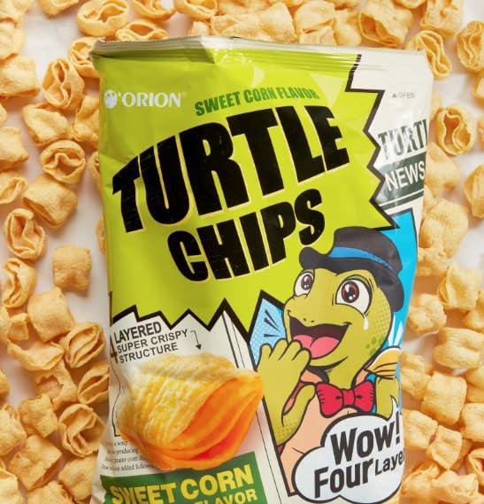 Orion Turtle Chips | Sweet Corn & Choco Churros Flavor COMBO 2 PACK | 2.8 Ounces each bag | 2 Bags - Mighty Depot