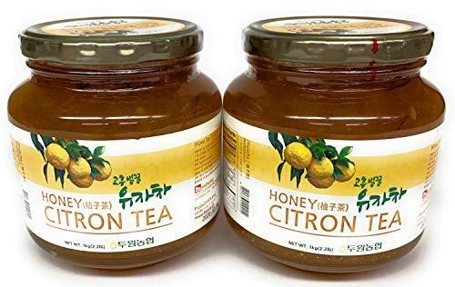 Korean Honey Citron Tea - 2.2 Pound Jar (Pack of 2) - Mighty Depot