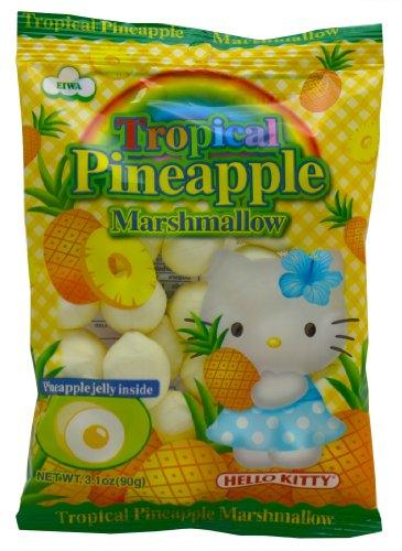 Hello Kitty Pineapple Marshmallows, 3.1-Ounce (Pack of 5) - Mighty Depot