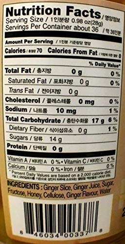 Haio Ginger Tea With Honey Refresh With Korean Herbal Tea Ginger Delight - Product of Korea 2 Glass Jars 2.2 lb (1 kg. ) each - Mighty Depot