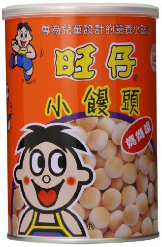 Want Want Hot Kid Ball Cake Cookies, Original Flavor Can, 7.41 Ounce - Mighty Depot