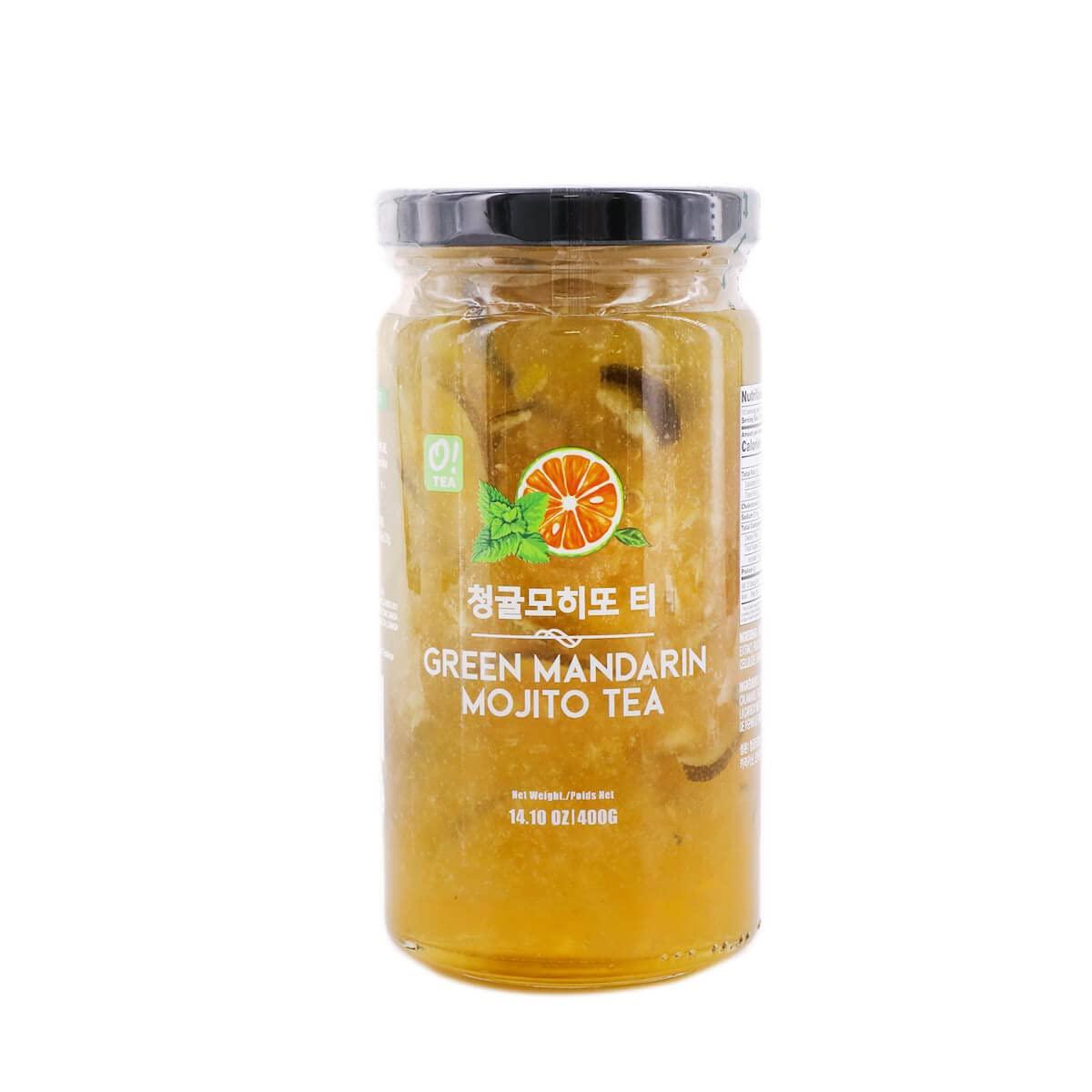 O! Tea Green Mandarin Mojito Tea Korean Tea Product of Korea 14.1oz (400g) - Mighty Depot