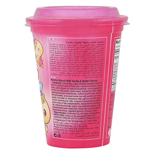 Lotte Cancho Korean Favourite Chocolate Snack Cookies Kids Snack (Pack of 3) - Mighty Depot