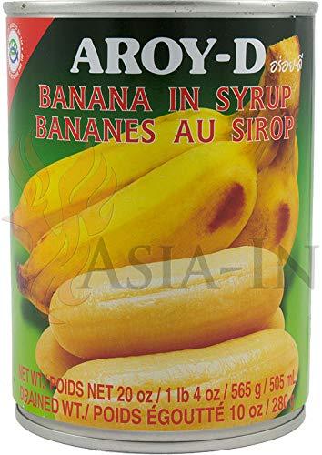 Aroy-D, Banana in Syrup, 20 oz - Mighty Depot