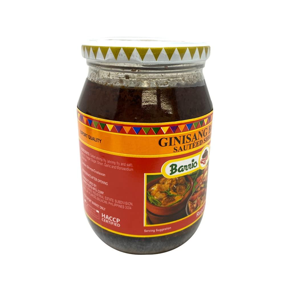 Barrio Fiesta Ginisang Bagoong Sauted Shrimp Paste Regular Pack of Two 17 Oz Per Jar - Mighty Depot