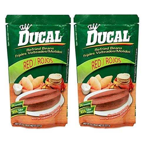 DUCAL Frijoles Rojos Volteados Molidos (Doy Pack) 2 PACK 400 gr. c/u | Refried Red Beans (Doy Pack) 2 PACK 14.1 oz. each. - Mighty Depot