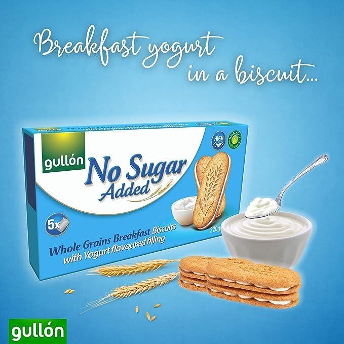 Gullon breakfast yogurt biscuits with whole grains 7.76 oz - Mighty Depot
