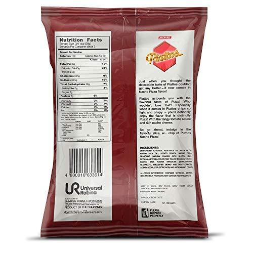 Jack'n Jill Piattos Flavored Potato Crisps 3 Oz (Pack of 4) (Nacho Pizza) - Mighty Depot