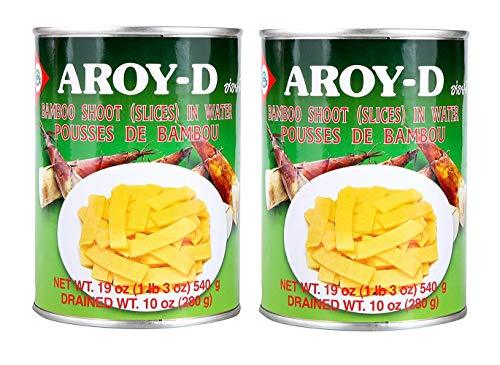 Aroy-D Bamboo Shoot (Strips) in Water, 540g, 2 Pack - Mighty Depot