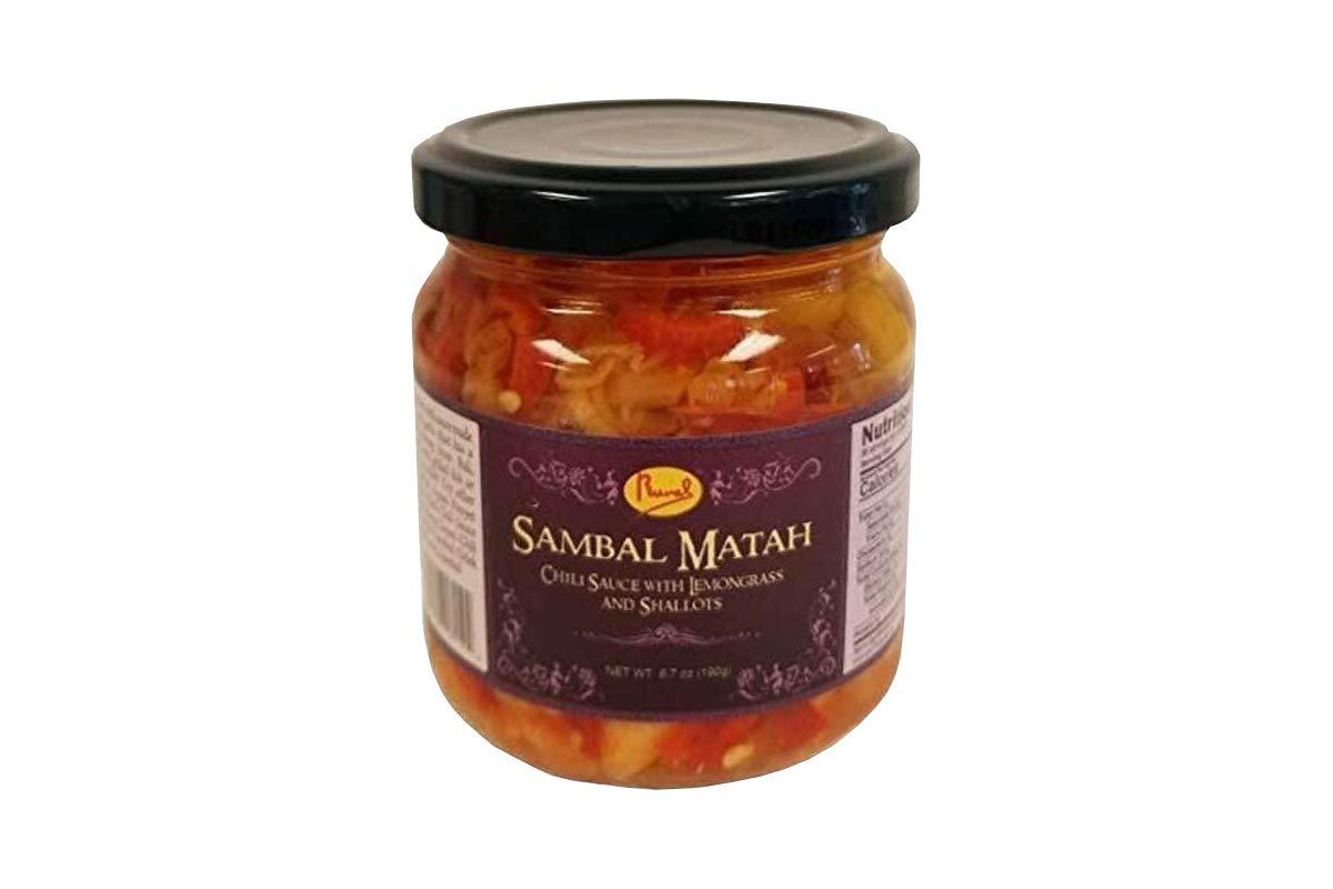 Runel Chili Sauce with Lemongrass and Shallots Sambal Matah 6.7oz (Pack of 5) - Mighty Depot