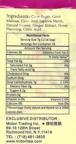 Honey Ginger Candy 1-pack 4oz - Mighty Depot