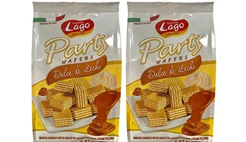 Gastone Lago Party Wafers Orange Cream Filling 8.82 oz, 250g (Pack of 2) (Orange, 2-Pack) - Mighty Depot