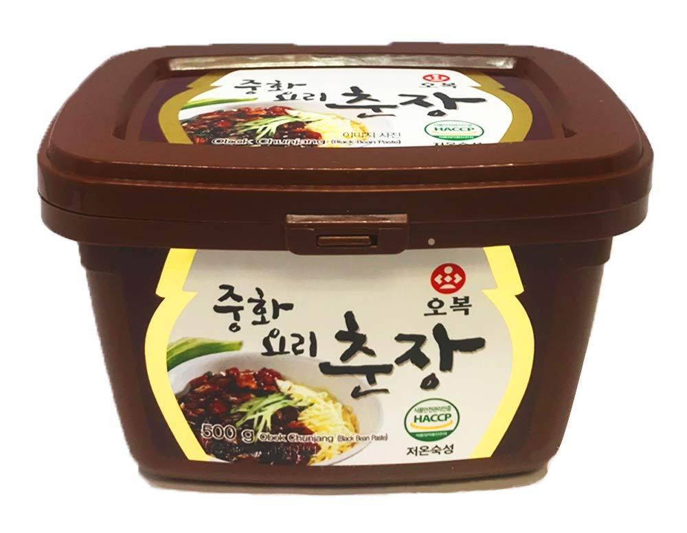 Obok Chunjang, Black Bean Paste Essential for Jjajang Sauce, 500g - Mighty Depot