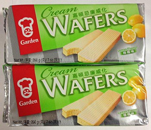 Garden Cream Wafers Lemon Flavor - 7 Oz (Pack of 2) - Mighty Depot
