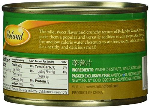 Roland Water Chestnuts, Sliced, 8 oz - Mighty Depot