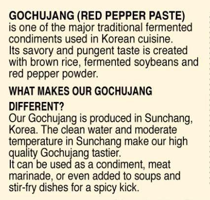 Sunchang Red Pepper Paste with brown rice (Gochuchang, Mild) (5pack) - Mighty Depot