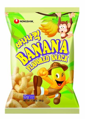 NongShim Banana Snack, 1.58 Ounce Bags (Pack of 30) - Mighty Depot
